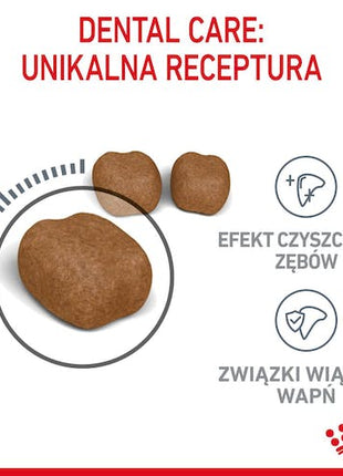Royal Canin Dental Care karma sucha dla kotów dorosłych, redukująca odkładanie kamienia nazębnego 3,5kg