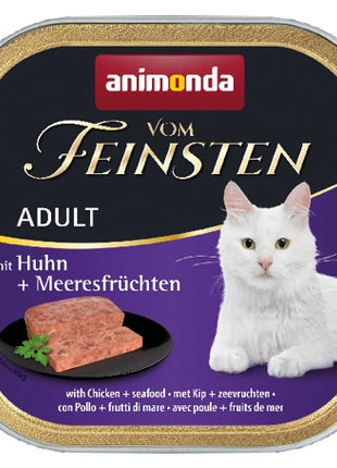 Animonda vom Feinsten Cat Adult z Kurczakiem i Owocami Morza tacka 100g