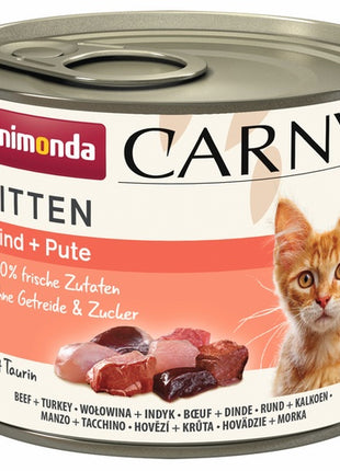 Animonda Carny Kitten Wołowina + Indyk puszka 200g