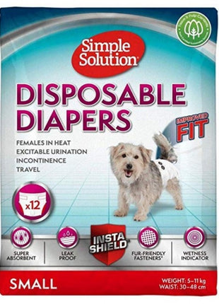 Simple Solution Pieluchy jednorazowe dla suczek S 12szt.