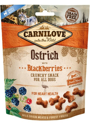 Carnilove Dog Snack Fresh Crunchy Ostrich+Blackberries 200g