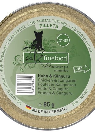 Catz Finefood Filety N.415 Kurczak/Kangur tacka 85g