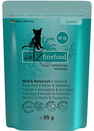 Catz Finefood Classic N.21 Dziczyzna i Karmazyn saszetka 85g