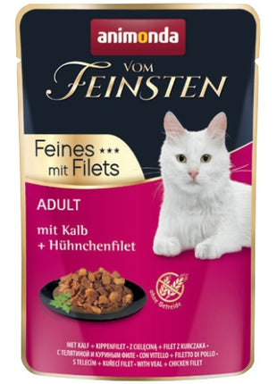 Animonda vom Feinsten Cat Adult Cielęcina + filet z kurczaka saszetka 85g