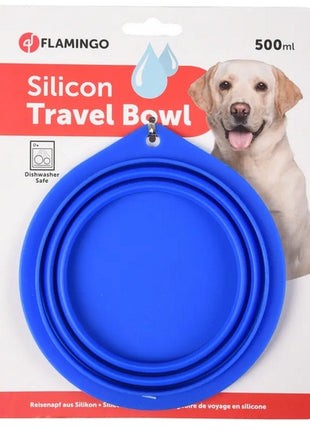 Flamingo Miska podróżna niebieska 500ml [44038]