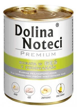 Dolina Noteci Premium Pies Gęś i ziemniaki puszka 800g