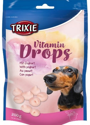 Trixie Dropsy jogurtowe z witaminami dla psa saszetka 200g [31643]