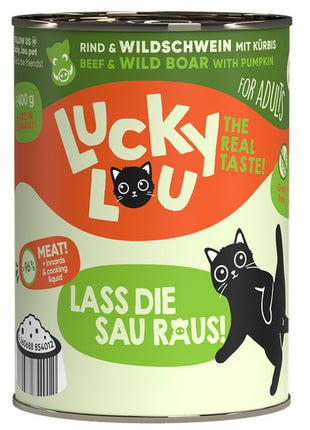 Lucky Lou Lifestage Adult Wołowina i dzik puszka 400g