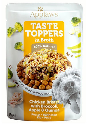 Applaws Taste Toppers Saszetka dla psa - kurczak, brokuł, jabłko i ryż w sosie 85g
