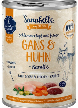Sanabelle Gęś, kurczak i marchew puszka 380g