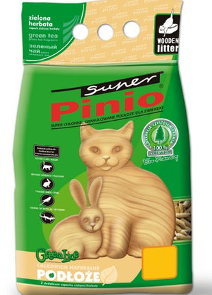 Super Pinio Zielona Herbata żwirek drewniany 10L