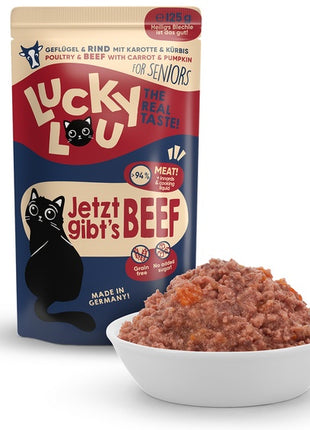 Lucky Lou Lifestage Senior Drób i wołowina saszetka 125g