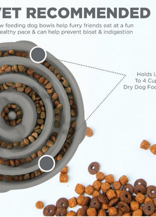 Outward Hound Fun Feeder Miska spowalniająca szara [69892]