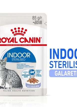 Royal Canin Indoor Sterilised Jelly karma mokra dla kotów dorosłych sterylizowanych, przebywających w domu saszetka 85g