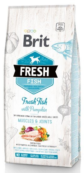 Brit Fresh Dog Adult Large Fish & Pumpkin 2,5kg  [termin ważności: 28.02.2026]
