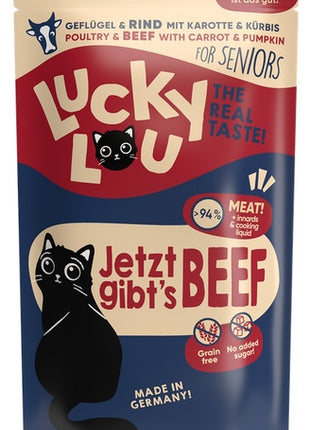 Lucky Lou Lifestage Senior Drób i wołowina saszetka 125g