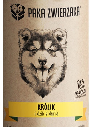 Paka Zwierzaka Królik i dzik z dynią puszka 400g