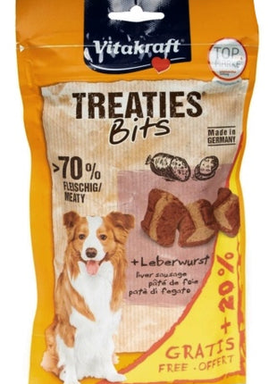 Vitakraft Dog Treaties Bits - Smaczne Kawałki - wątroba 144g (20% gratis)