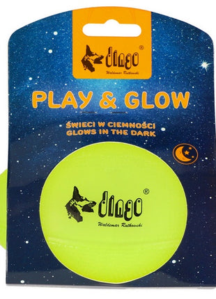 Dingo Zabawka dla psa - Piłka świecąca Play & Glow 14x8cm