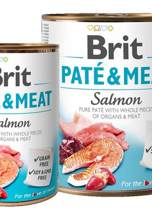 Brit Pate & Meat Dog Salmon puszka 800g